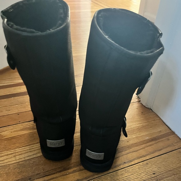 Ugg sutter moto leather buckle boots - Picture 2 of 5